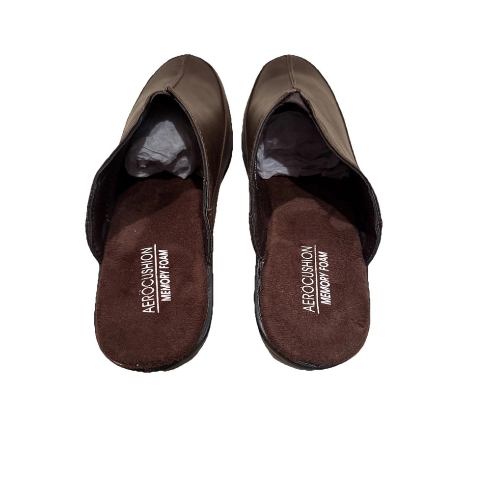 New Women's Aerocushion Memory Foam Anna Dark Brown Slip On Mule Shoes Size 8.5M - Picture 2 of 6